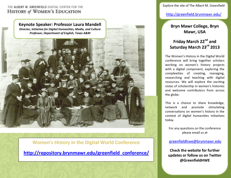 Women's History in the Digital World Conference POSTER