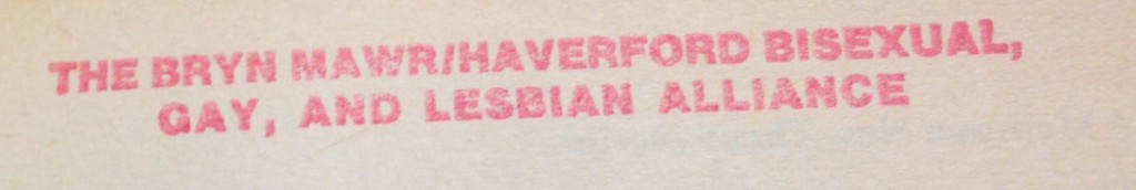 BGALA Library stamp, found in Lesbian Plays (New York: Methuen, 1987-1989), Canaday PR 1259.L47 L4 1987 v.2.